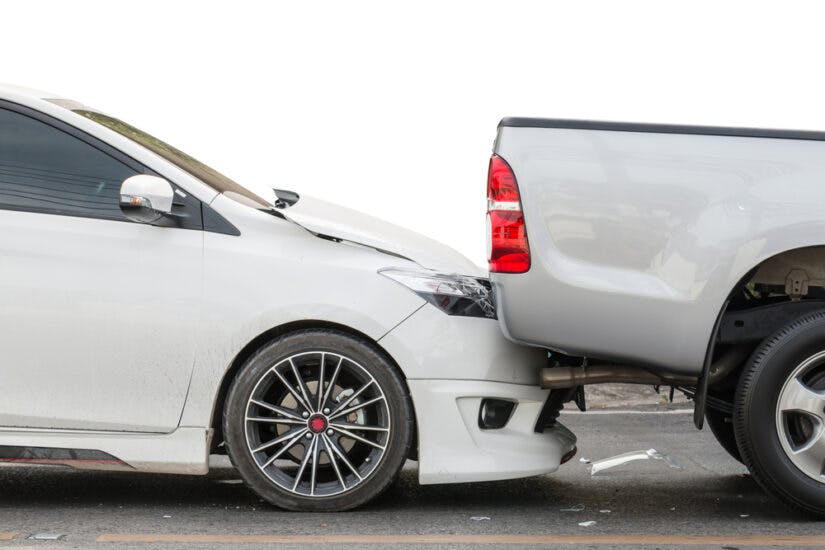 Car Accident Involving Two Cars on the Road Photo of Car Accident Involving Two Cars on the Road