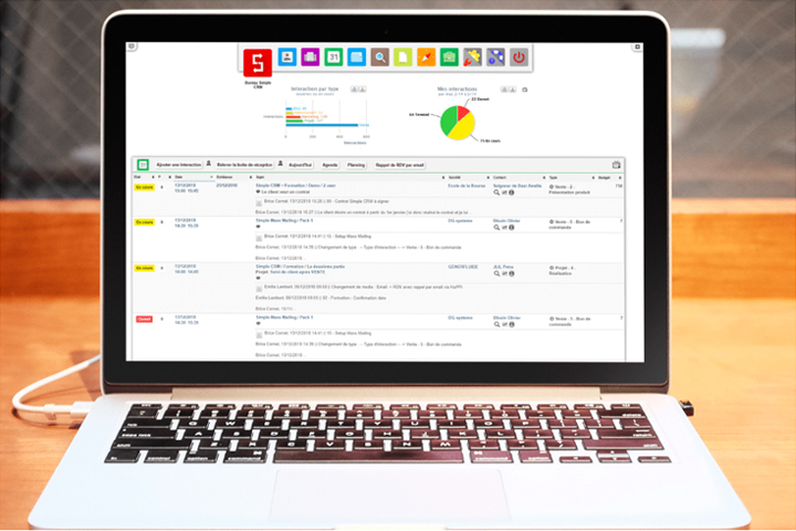 Simple CRM interface