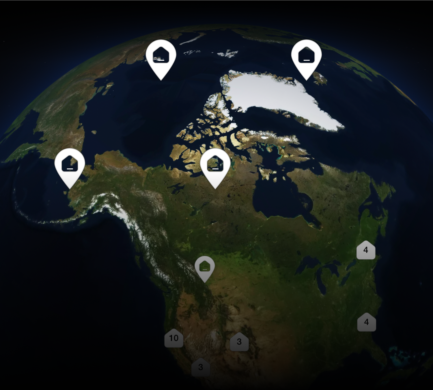 Map of Wander's locations