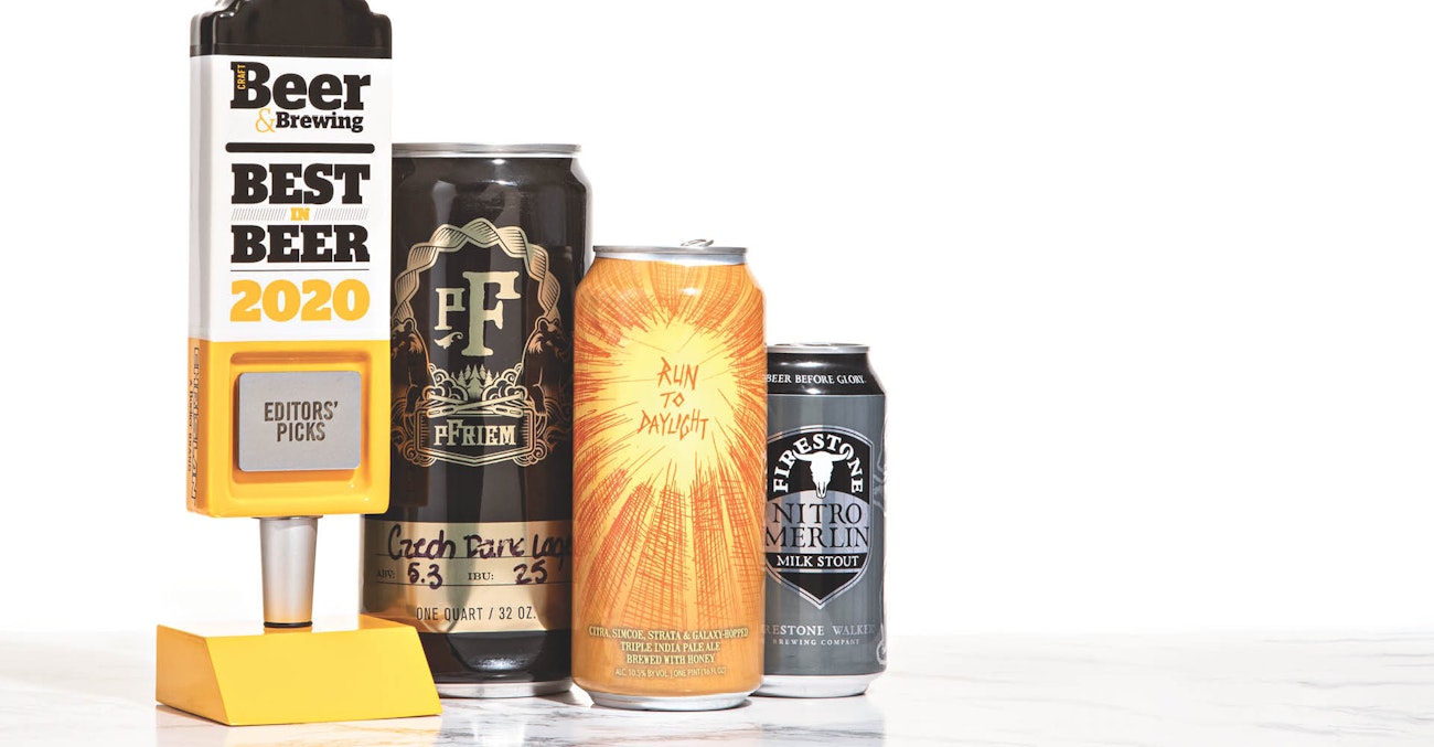 Pfriem Czech Dark Lager and Hop Butcher Run to Daylight and Firestone Walker Nitro Merlin